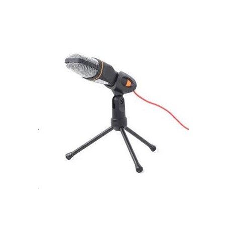 Gembird mikrofón, 3.5 mm jack, s držiakom a stojanom, všesmerový, kondenzátorový