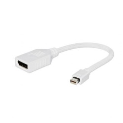 Gembird adaptér Mini DisplayPort (M) na DisplayPort (F), biely