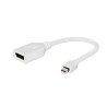 Gembird adaptér Mini DisplayPort (M) na DisplayPort (F), biely