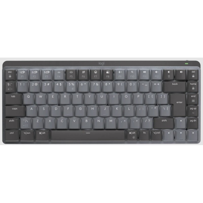 Logitech MX Mechanical Mini Minimalist Wireless Illuminated Keyboard - GRAPHITE - US INT'L - 2.4GHZ/BT - LINEAR
