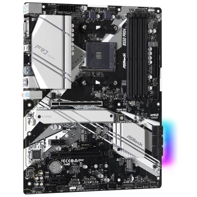 ASRock MB Sc AM4 B550 PRO4, AMD B550, 4xDDR4, HDMI