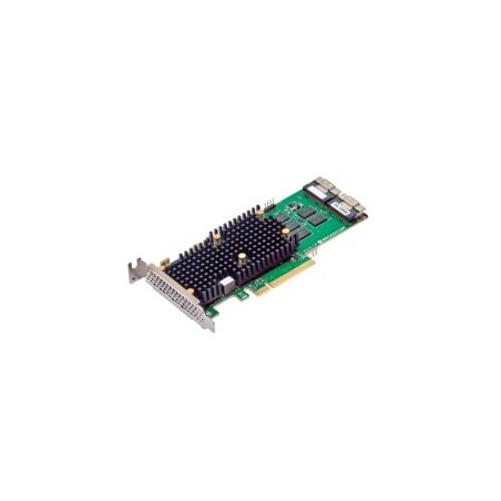 Broadcom MegaRAID 9660-16i, 4GB, 24Gb/s, NVMe/SAS/SATA, 2x SFF-8654 x8, RAID 0-60, PCIe 4.0 x8, SAS4116 ROC