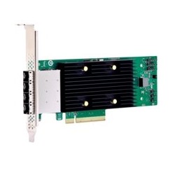 Broadcom eHBA 9600-16e, 24Gb/s, NVMe/SAS/SATA, 4x SFF-8644 x4, PCIe 4.0 x8, SAS4016 IOC