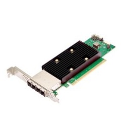 Broadcom eHBA 9600W-16e, 24Gb/s, NVMe/SAS/SATA, 4x SFF-8644 x4, PCIe 4.0 x16, SAS4016W IOC