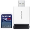 Samsung paměťová karta 128GB PRO ULTIMATE SDXC CL10 U3 V30 (č/z: až 200/130MB/s) + USB adaptér