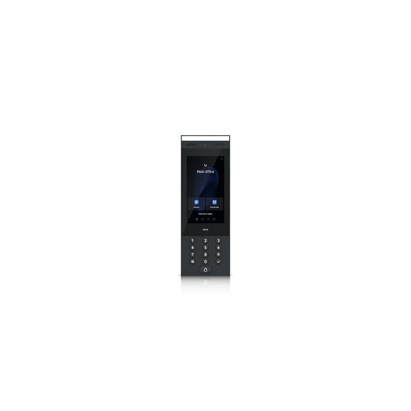Ubiquiti UA-Intercom, Přístupový systém, NFC čtečka, kamera, dotyk. displej, 1x RJ-45, Bluetooth 4.2, NFC, PoE, IP65