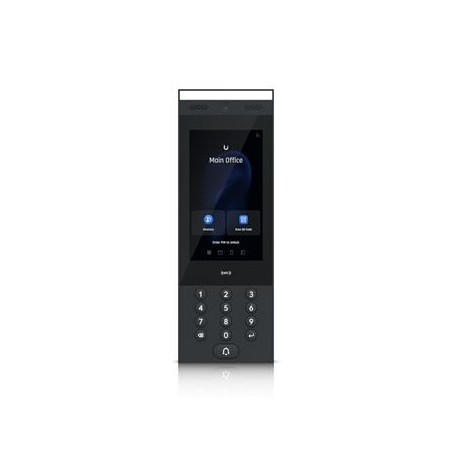 Ubiquiti UA-Intercom, Přístupový systém, NFC čtečka, kamera, dotyk. displej, 1x RJ-45, Bluetooth 4.2, NFC, PoE, IP65
