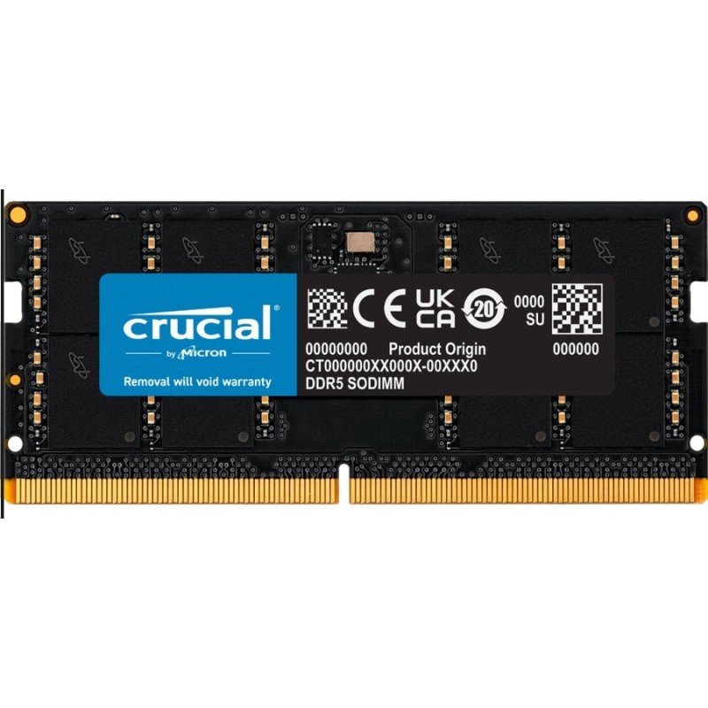 Crucial DDR5 12GB SODIMM 5600MHz CL46 (24Gbit)