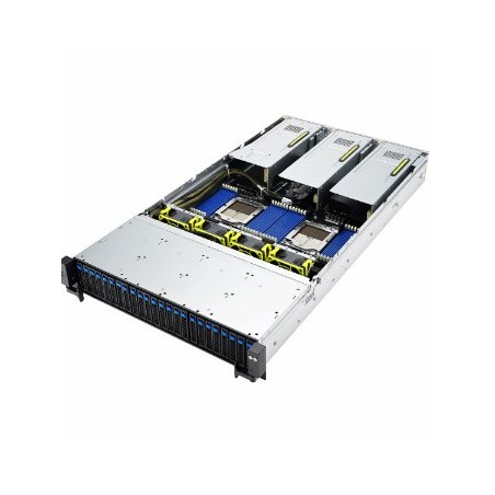 ASUS 2U server 2x SP5, 24x DDR5 ECC R, 24x 2,5NVMe/8xSATA/SAS, 2x 10Gb LAN, 2x 2600Wt, IPMI GPU 90SF02E1M00C00