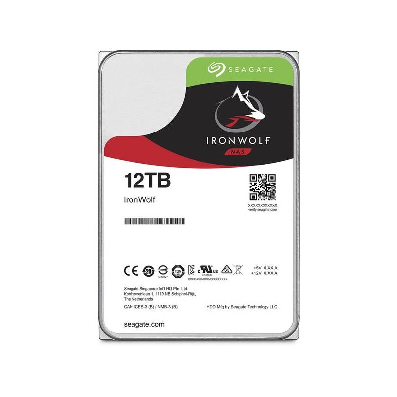 Seagate IronWolf™ 12TB 3.5" SATA 7200RPM