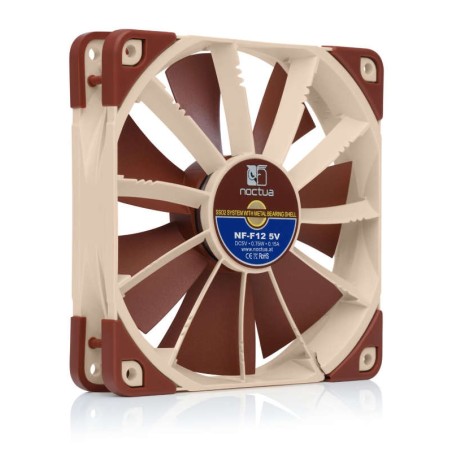 NOCTUA Ventilátor NF-F12 5V, 120mm, hnědá