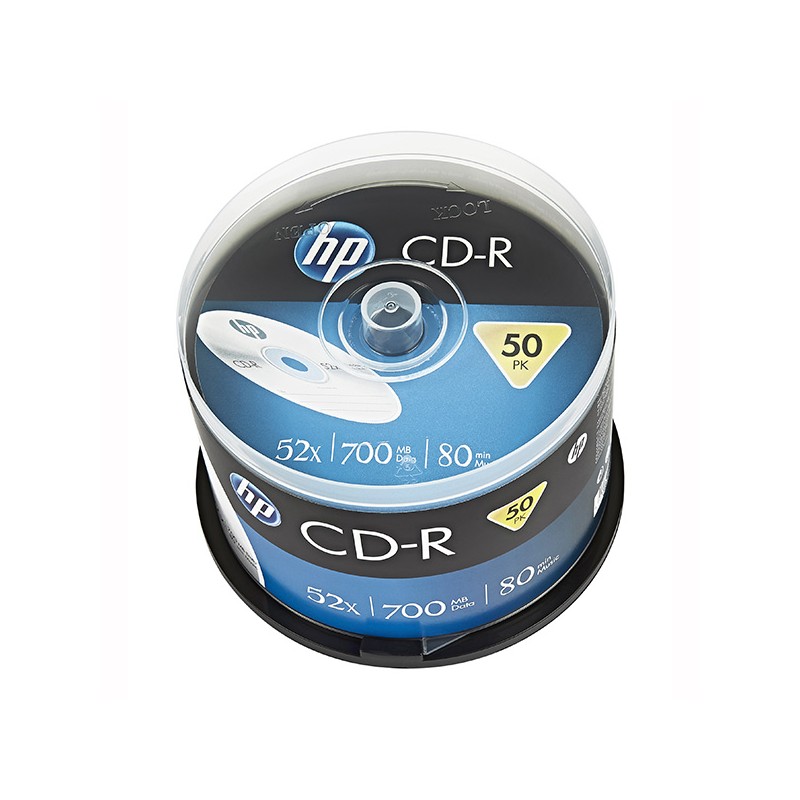 HP CD-R, CRE00017-3, 69307, 50-pack, 700MB, 52x, 80min., 12cm, bez možnosti potisku, spindle, pro archivaci dat