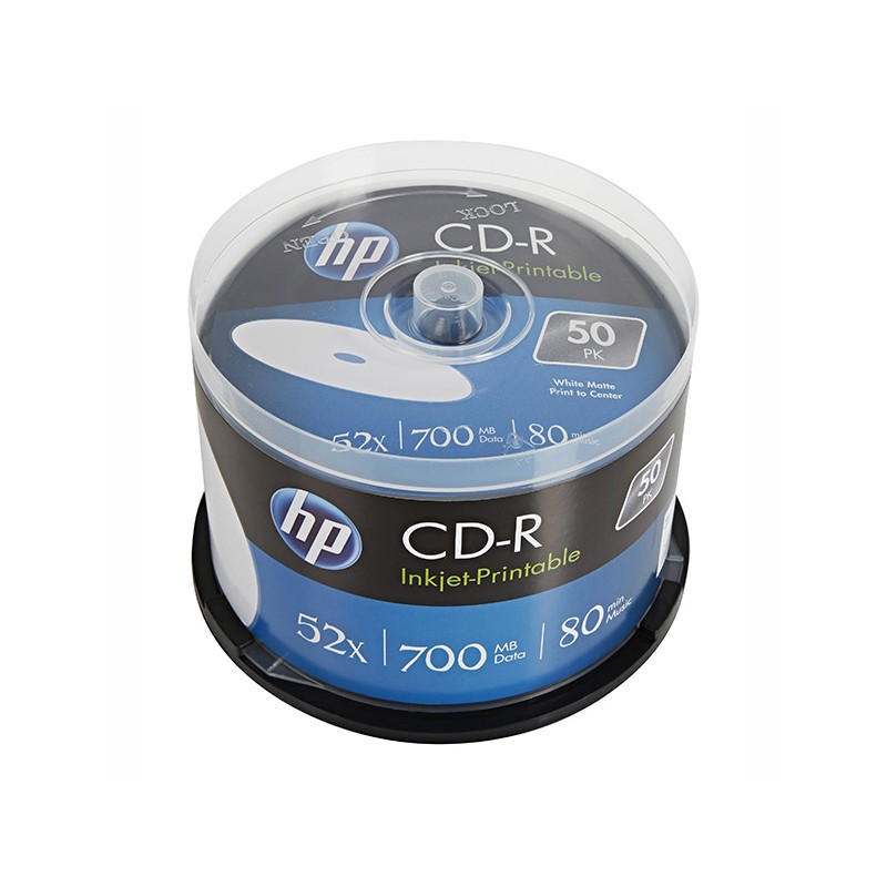 HP CD-RW, CWE00019-3, 69312, 25-pack, 700MB, 4-12x, 80min., 12cm, bez možnosti potisku, cake box, pro archivaci dat