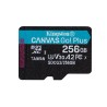Kingston paměťová karta Canvas Go! Plus, 256GB, micro SDXC, SDCG3/256GBSP, UHS-I U3, A2, V30