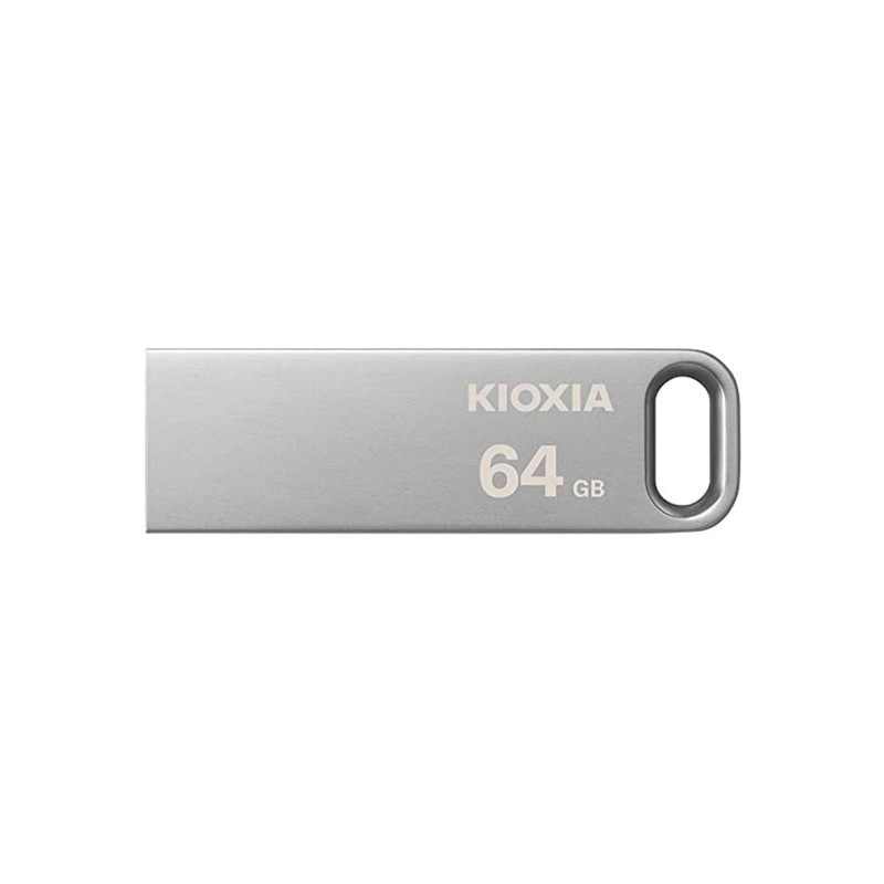 Kioxia USB flash disk, USB 3.0, 64GB, Biwako U366, Biwako U366, stříbrný, LU366S064GG4
