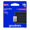 Goodram USB flash disk, USB 3.0, 16GB, UPO3, stříbrný, UPO3-0160S0R11, USB A, s poutkem