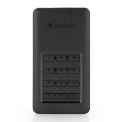 SSD Externí Verbatim Store N Go Secure, 53402, 256GB, černý, šifrovaný, s numerickou klávesnicí, konektor USB-C, 2.5", USB-C