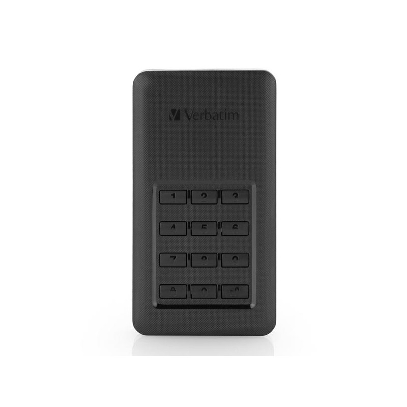 SSD Externí Verbatim Store N Go Secure, 53402, 256GB, černý, šifrovaný, s numerickou klávesnicí, konektor USB-C, 2.5", USB-C
