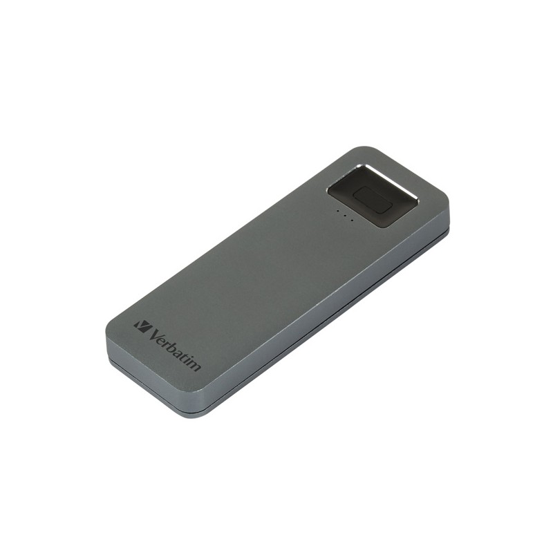 SSD Externí Verbatim Executive Fingerprint Secure, 53656, 512GB, šedý, šifrovaný(256-bit AES) s čtečkou otisků prstů, 2.5"