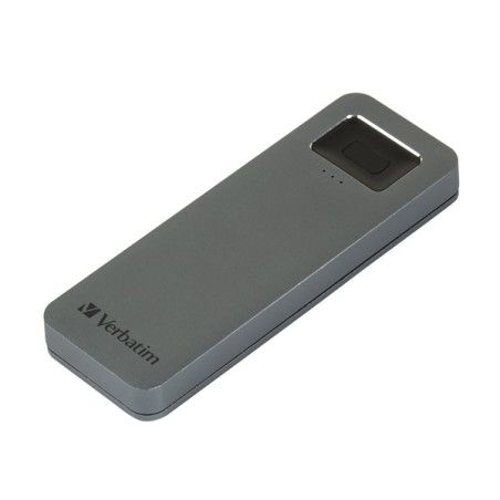 SSD Externí Verbatim Executive Fingerprint Secure, 53656, 512GB, šedý, šifrovaný(256-bit AES) s čtečkou otisků prstů, 2.5"