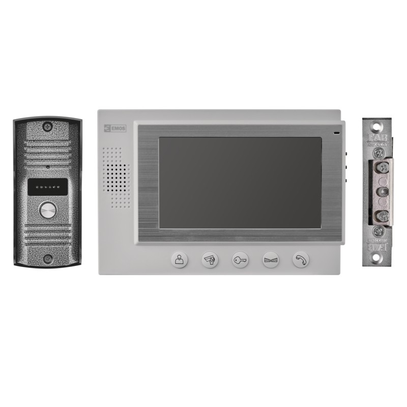 EMOS Videotelefon 7"Sada EM-07HD bílá