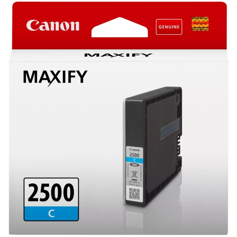Canon originální ink PGI-2500 C, 2500, 9301B001, cyan, 9.6ml