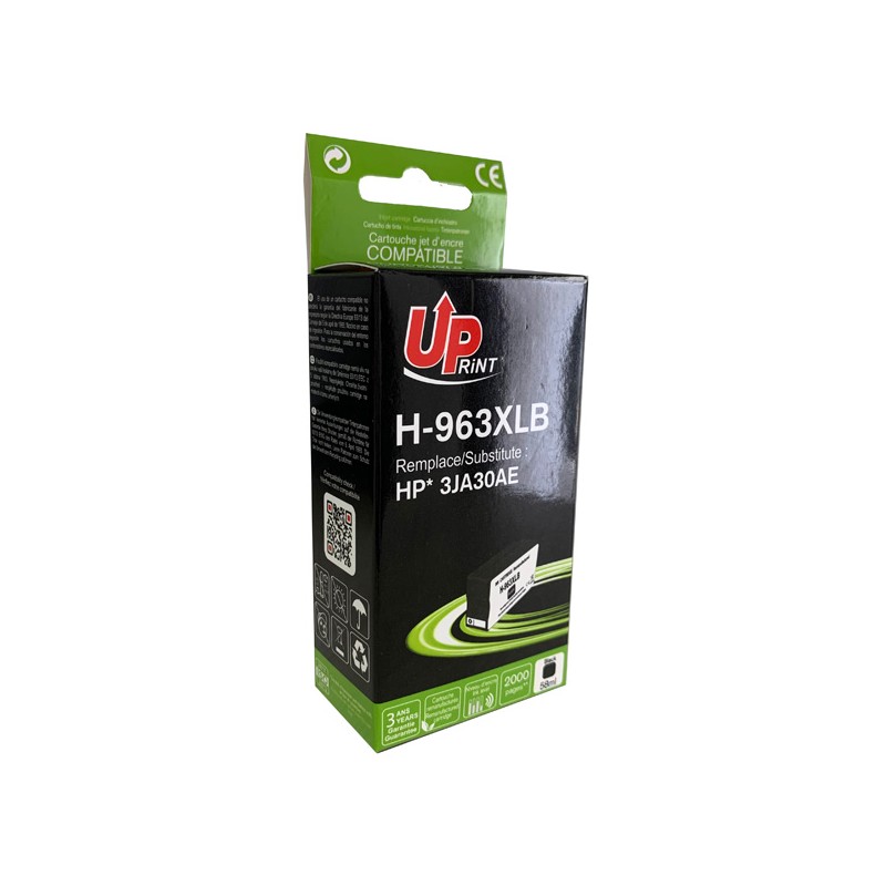 UPrint kompatibilní ink s 3JA30AE, HP 963XL, black, 2000str., 48ml