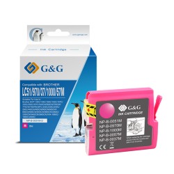 G&G kompatibilní ink s LC-1000M, LC-970M, NP-B-0051M/1000M/970M, magenta, 400str.
