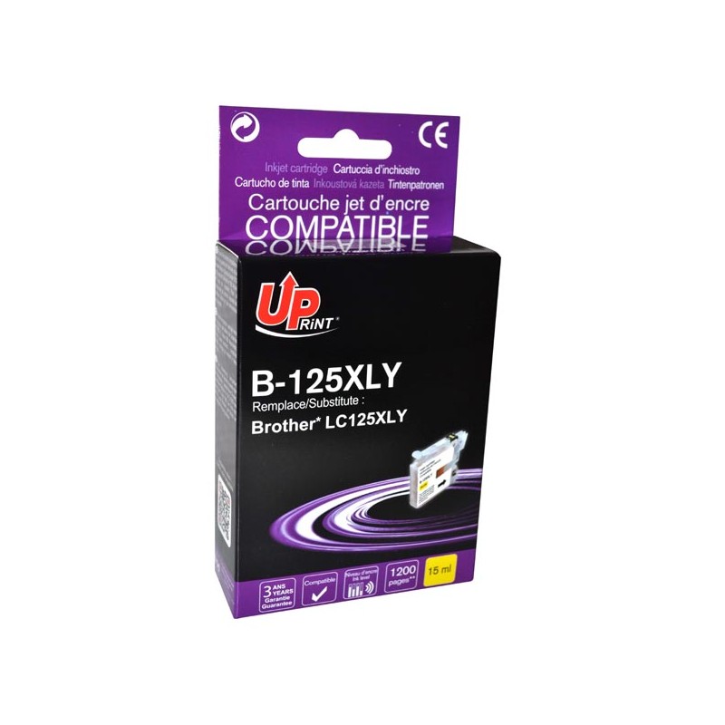 UPrint kompatibilní ink s LC-125XLY, B-125XLY, yellow, 1200str., 15ml