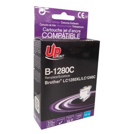UPrint kompatibilní ink s LC-1280XLC, B-1280C, cyan, 1200str., 12ml, high capacity