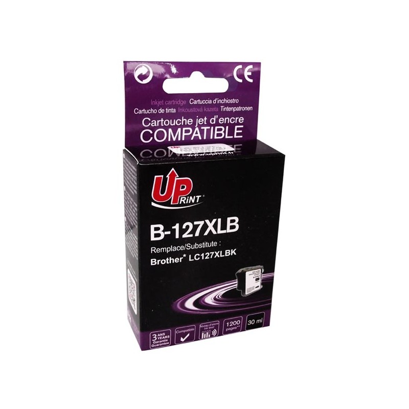 UPrint kompatibilní ink s LC-127XLBK, B-127XLB, black, 1200str., 30ml