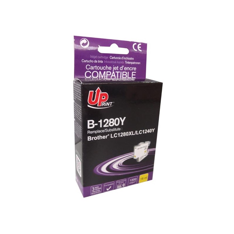 UPrint kompatibilní ink s LC-1280XLY, B-1280Y, yellow, 1200str., 12ml, high capacity