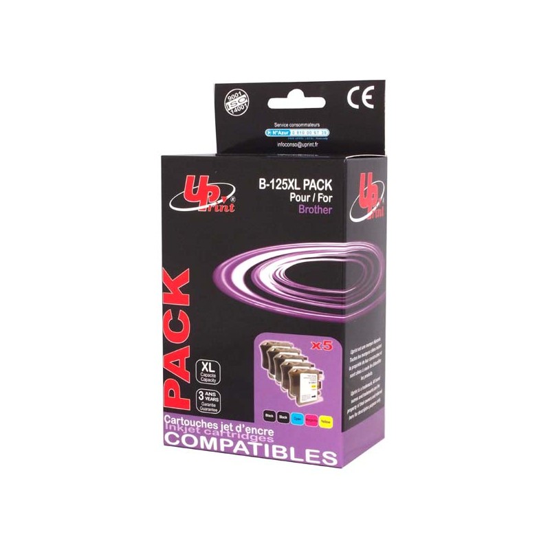 UPrint kompatibilní ink s LC-127XLVALBP, B-125XL-PACK, 2xblack/1xcyan/1xmagenta/1xyellow