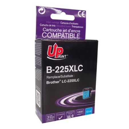 UPrint kompatibilní ink s LC-225XLC, B-225XLC, cyan, 1200str., 13ml