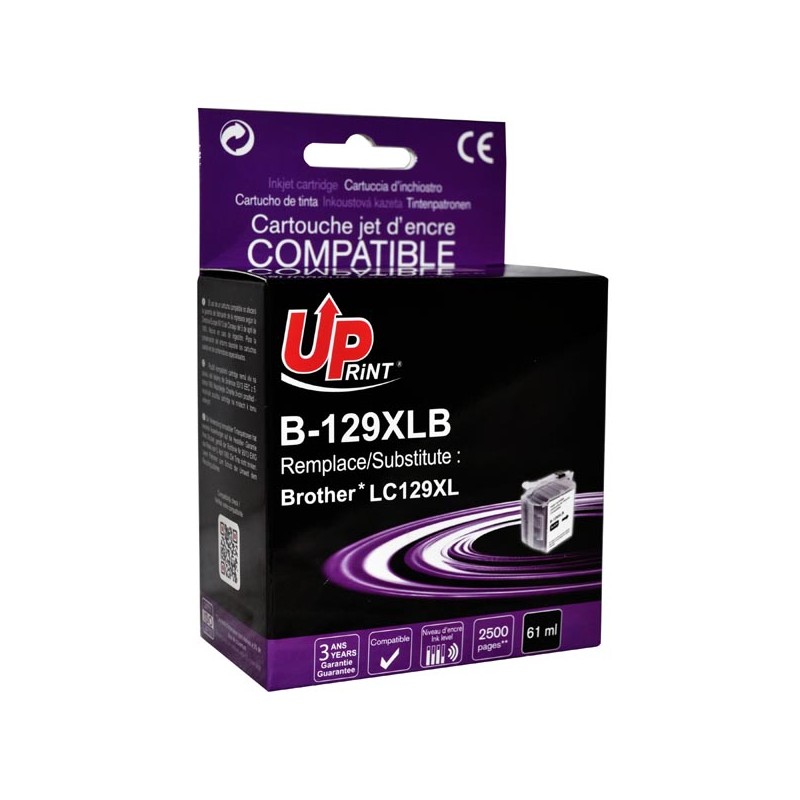 UPrint kompatibilní ink s LC-129XLBK, B-129XLB, black, 2600str.