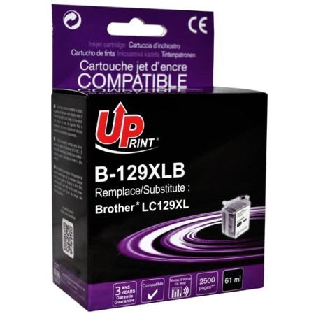 UPrint kompatibilní ink s LC-129XLBK, B-129XLB, black, 2600str.