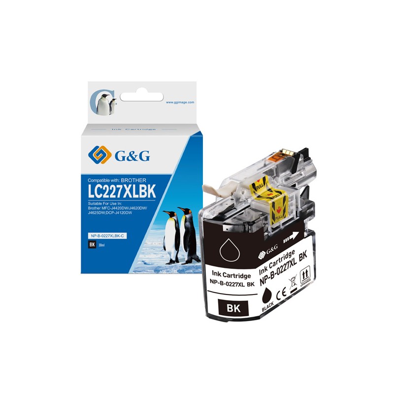 G&G kompatibilní ink s LC-227XLBK, NP-B-0227XLBK, black, 1200str.