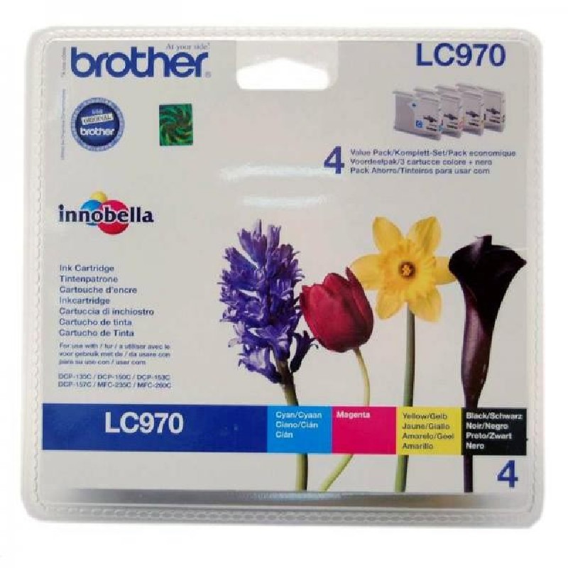 Brother originální ink LC-970VALBP, CMYK, 300str.