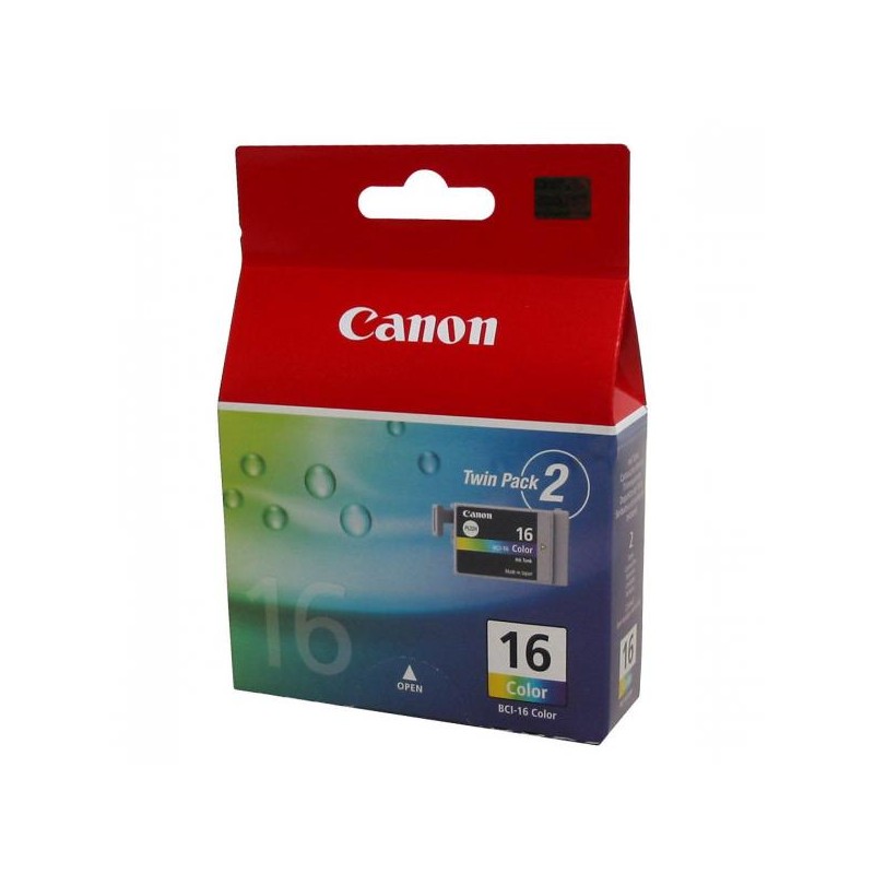 Canon originální ink BCI-16 C, 9818A020, 9818A002, color, 2*100str., 2-pack -, DOPRODEJ