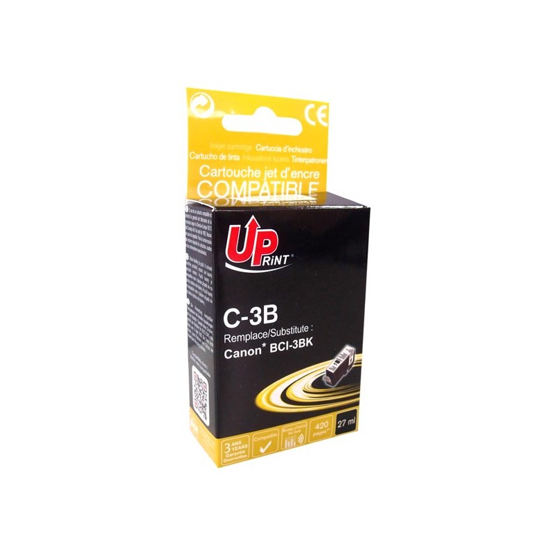 UPrint kompatibilní ink s BCI3eBK, C-3B, black, 420str., 27ml