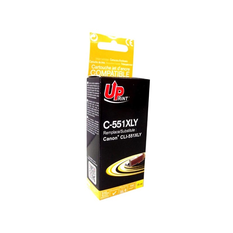 UPrint kompatibilní ink s CLI551Y XL, C-551XLY, yellow, 695str., 11ml, high capacity