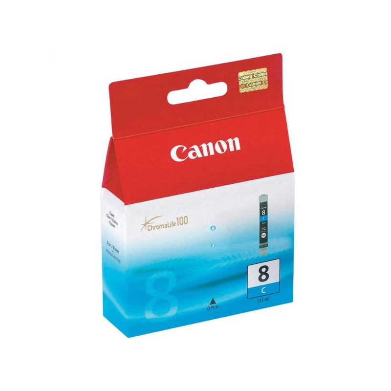 Canon originální ink CLI-8 C, 0621B028, 0621B006, cyan, blistr s ochranou, 420str., 13ml