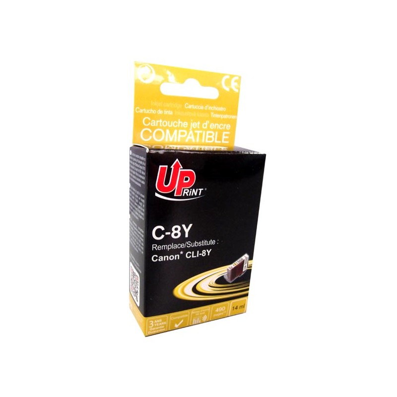 UPrint kompatibilní ink s CLI8Y, C-8Y, yellow, 14ml, s čipem