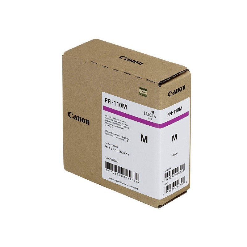 Canon originální ink PFI-110 M, 2366C001, magenta, 160ml
