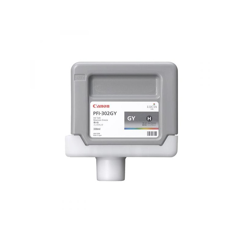 Canon originální ink PFI-302 GY, 2217B001, grey, 330ml