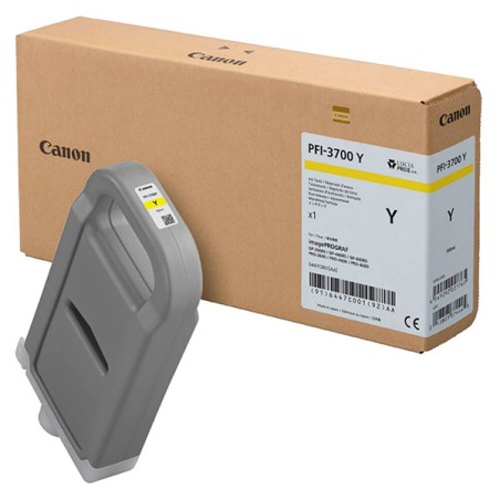Canon originální ink PFI-3700 Y, 6447C001, yellow, 700ml