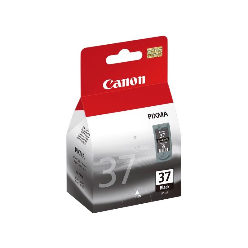 Canon originální ink PG-37, 2145B008, 2145B003, 2145B007, black, blistr s ochranou, 220str., 11ml