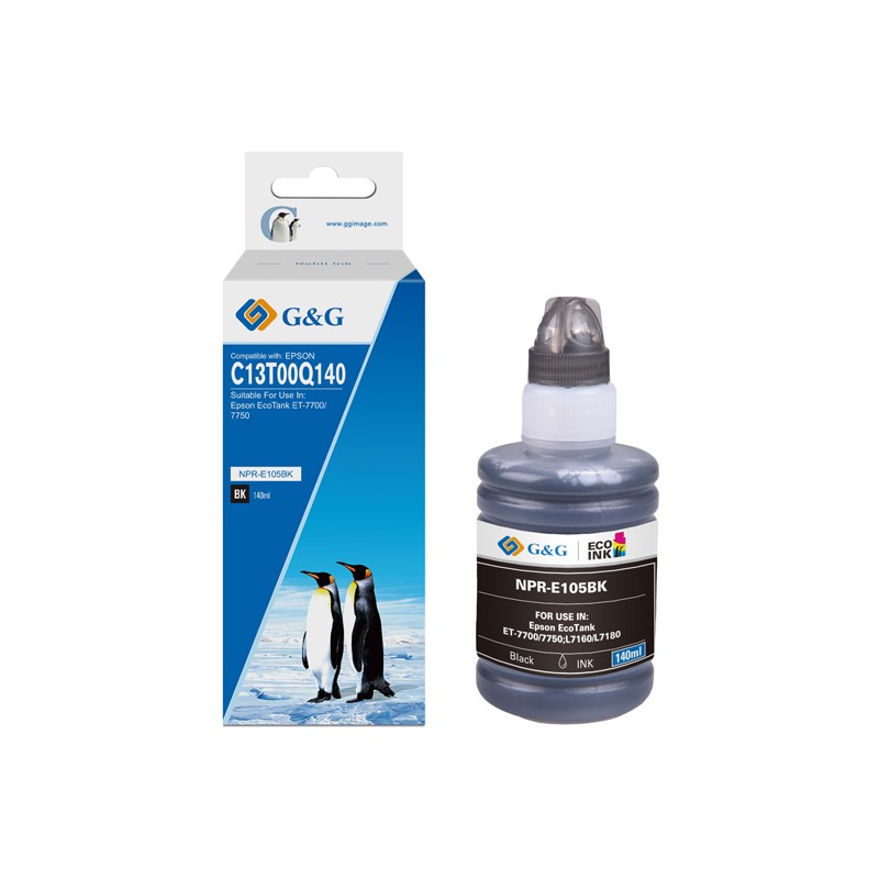 G&G kompatibilní ink s C13T00Q140, NPR-E105BK, black