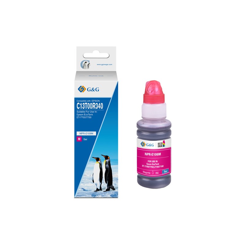 G&G kompatibilní ink s C13T00R340, NPR-E106M, magenta