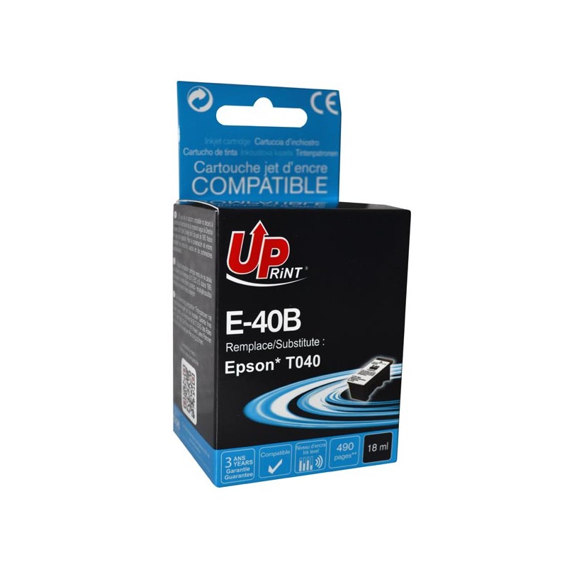 UPrint kompatibilní ink s C13T040140, E-40B, black, 18ml